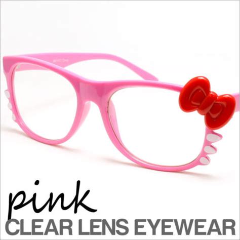 Hello Kitty Glasses Clear Lens Adorable Cute Theme Party Events Uv Protected Ebay