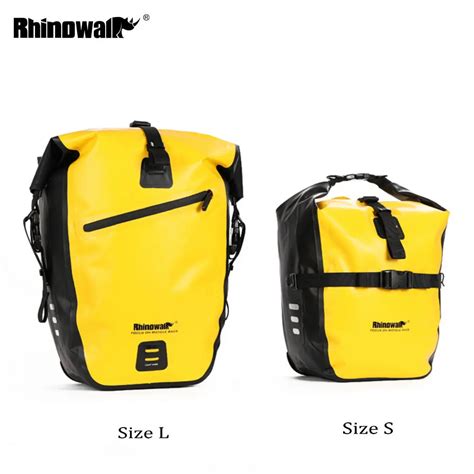 Rhinowalk Bolsa De Alforja Para Bicicleta De 20L Resistente Al Agua