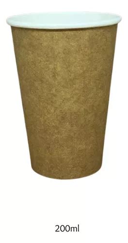 Copo Papel Biodegradável Térmico Água Café 200ml Kraft 25un