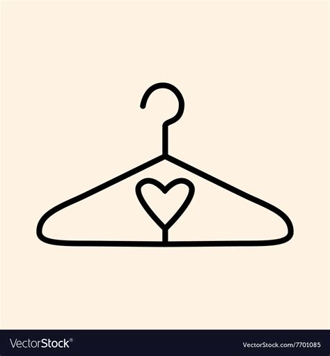 Clothes hanger icon Royalty Free Vector Image - VectorStock