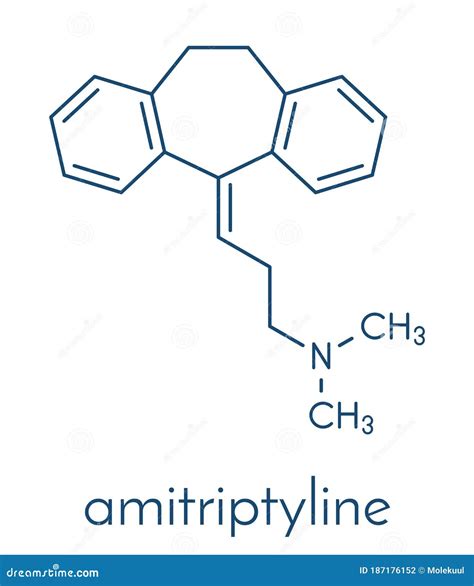 Amitryptiline Tricyclic Antidepressant Drug Molecule Used In Treatment