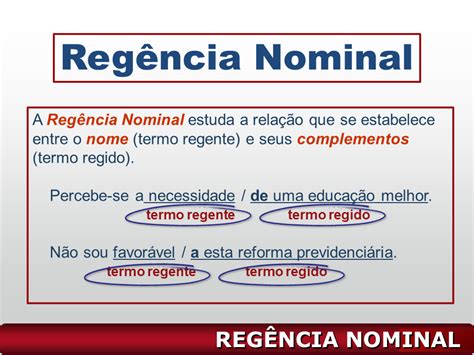 Regencia Nominal - Atividades Sobre Regencia Nominal - RETOEDU