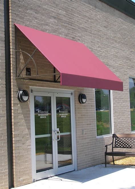 Flat Panel Entrance Awning With Open Sides Burle Industries Lancaster Kreider S Canvas