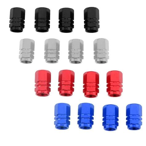 NEW Car Tire Valve Stem Caps 4pcs Bolt In Aluminum Theftproof Valve