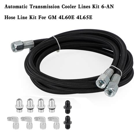 Automatic Transmission Cooler Lines Kit 6 An Hose Line Kit For Gm 4l60e 4l65e