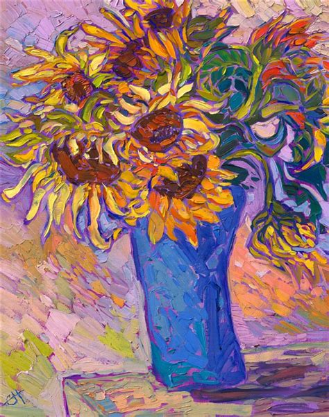 Sunflowers Vase Painting