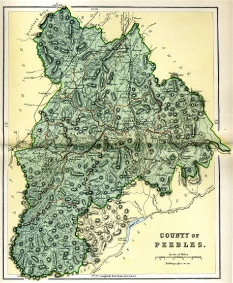 County of Peebles Map