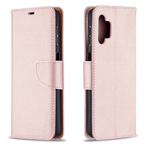 Classic Luxury Litchi Leather Phone Wallet Case For Samsung Galaxy A32