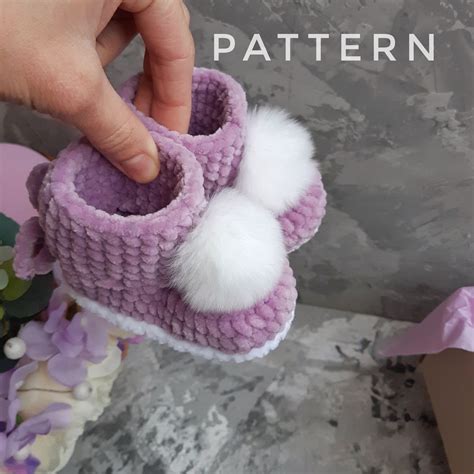 Crochet Baby Booties Pattern, PDF, Baby Booty Pattern, Beginner Shoe ...