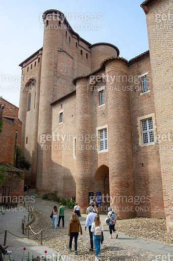 Entrance To The Toulouse Lautrec Museum In Albi France