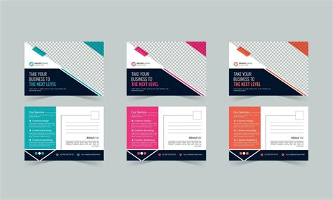 Corporate postcard design template. modern postal card design. businss mailing-card design ...