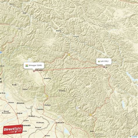 Direct Flights From Leh To Srinagar IXL To SXR Non Stop