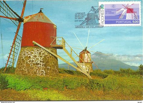 Cartes Maximum Cm Carte Maximum Portugal Moulin Windmill