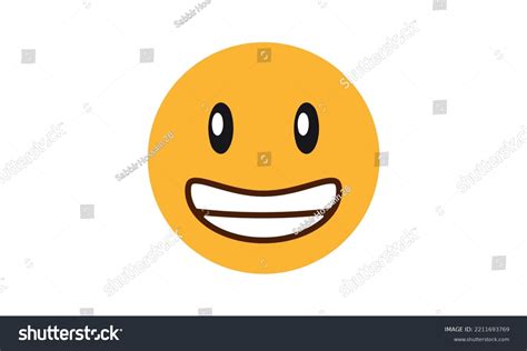 Grinning Face Smiling Eyes Emoji Grinning Stock Vector Royalty Free 2211693769 Shutterstock