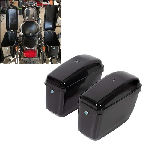 Amazon KAGWFEA 2PCS Motorcycle Hard Trunk Saddlebags Saddle Bags