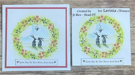 Love Is All Around Design By Jo Rice Laviniastamps Cardmaking YouTube