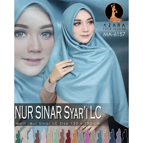 Jual Fafi Hijab Segi Empat Jumbo X Nur Sinar Syari Lc By