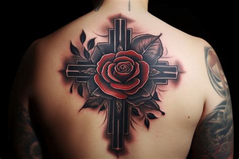 Rose And Cross Tattoo Meaning and Symbolism: Decoding the Mystery ...