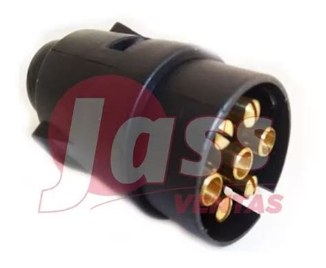 Ficha Conector Trailer Acoplado Plastico Vias Macho Hembra En