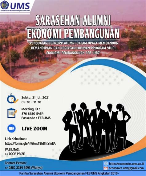 Sarasehan Alumni Prodi Ekonomi Pembangunan Tahun Ekonomi