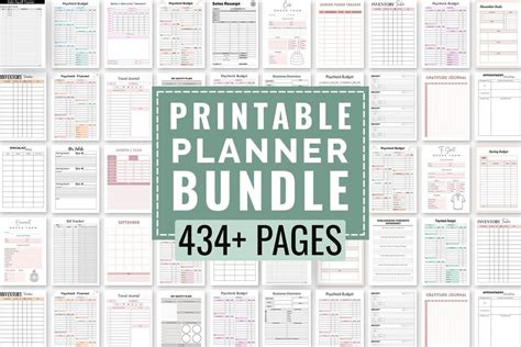 Printable Planner Bundle Bundle Creative Fabrica