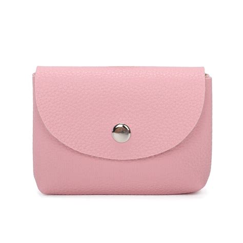 Petit Porte Monnaie Court En Cuir Pu Pour Femmes Porte Cartes Walle R