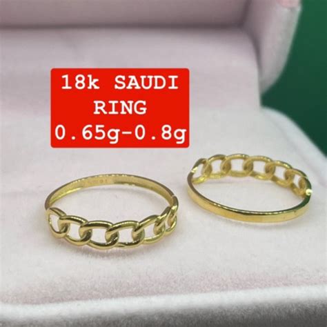 Cod Pawnable K Saudi Gold Cadena Ring Shopee Philippines