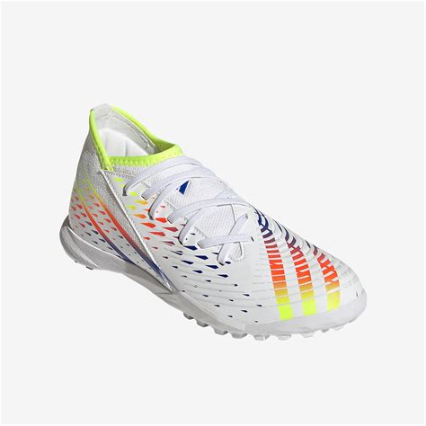 Adidas Predator Edge Tf Para Ni Os Blanco Amarillo Solar Azul