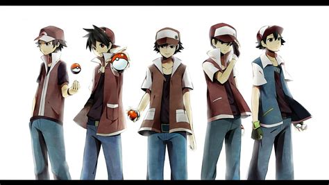 Pokemon Red Vs Gold Fan Art