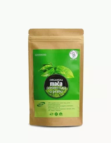 Zdrava Hrana Efedra Online Bioshop ORGANSKA MACA ZELENI CAJ U PRAHU 50G