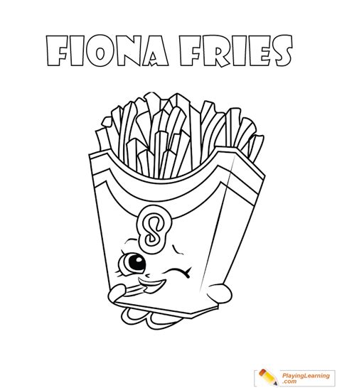 French Fries Coloring Page Free French Fries Coloring Page