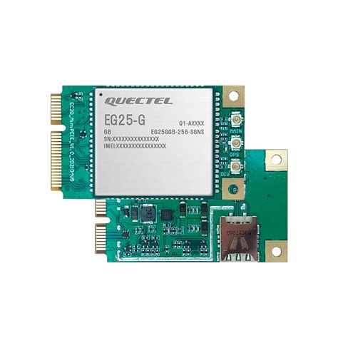 Quectel Eg G Mini Pcie Lte Cat Module With Nano Sim Card Slot For