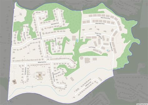 Map of Pleasant Hills CDP, Ohio