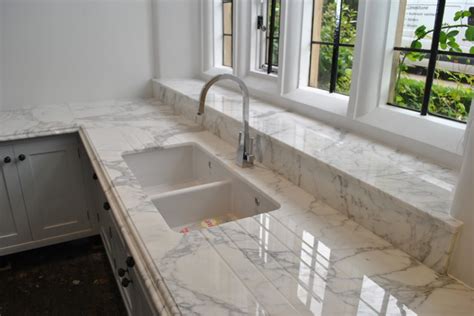 Marble worktop - Traditional - Kitchen Worktops - other metro - by Ogle, luxury kitchens ...