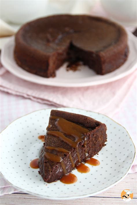 Fondant au chocolat et au caramel beurre salé Recette Ptitchef