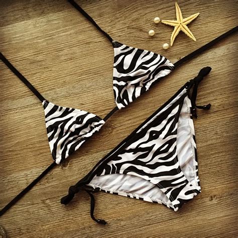 Zebra Print Sexy Bikinis 2019 Mujer New Bandage Swimsuit Swimwear Women