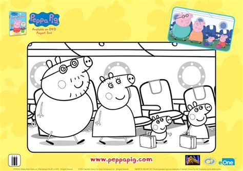 Peppa Pig Vacation Coloring Page | Peppa pig, Coloring pages, Peppa