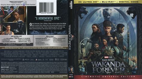 Black Panther Wakanda Forever K Uhd Cover Labels Dvdcover