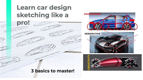 SKETCH Like A Professional CAR DESIGNER 3 MAIN ELEMENTS To LEARN CAR