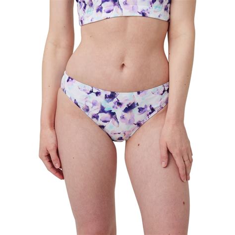 Wave Zone Women S Print Bikini Brief Lilac Mix Big W