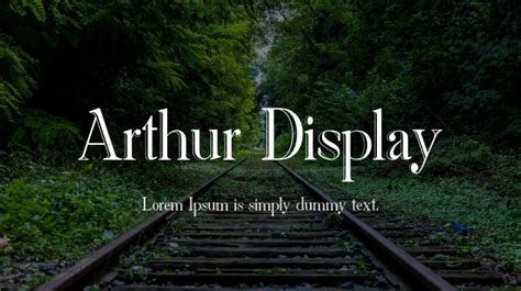 Arthur Display Font : Download Free for Desktop & Webfont