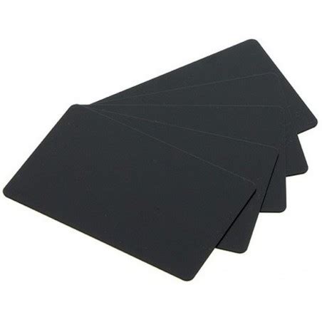 Cartes Evolis Pvc Cr Noir Mat Mil Lot De