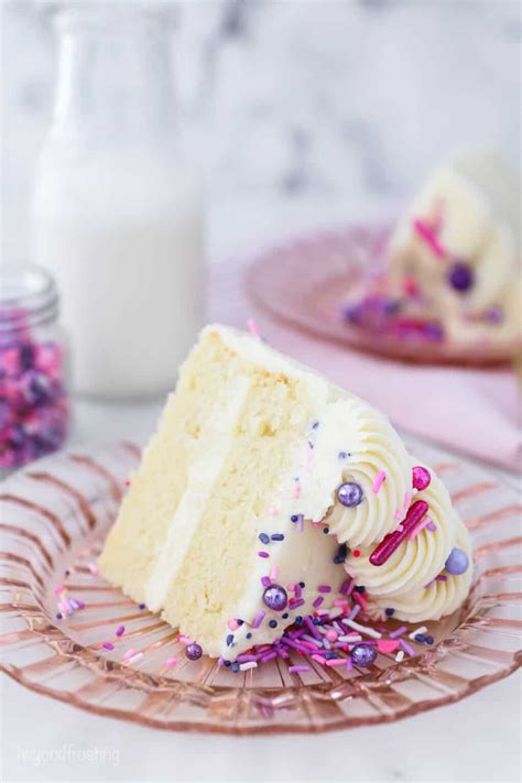 Easy Mini Vanilla Cake With Vanilla Buttercream Beyond Frosting