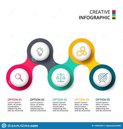 Kreis Für Infographic Schablone Für Diagramm Diagramm Darstellung Und