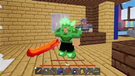 When You Got A Rage Blade And Emerald Armor Roblox Bedwars Youtube