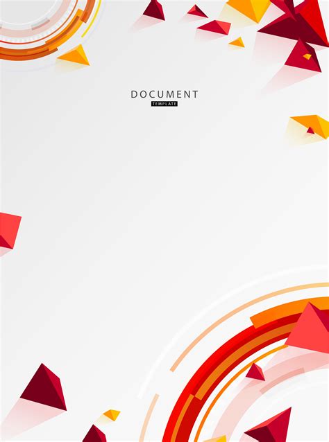 Document Backgrounds | Vector Document Design Template