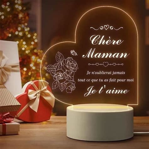 HAOPYOU Elequaint Cadeau Maman Cadeau Anniversaire Maman Veilleuse En