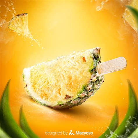 fruit ice cream behance