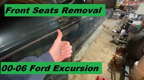 How To Remove Front Seats Ford Excursion 00 01 02 03 04 05 06 2000 2001 2002 2003 2004 2005 2006