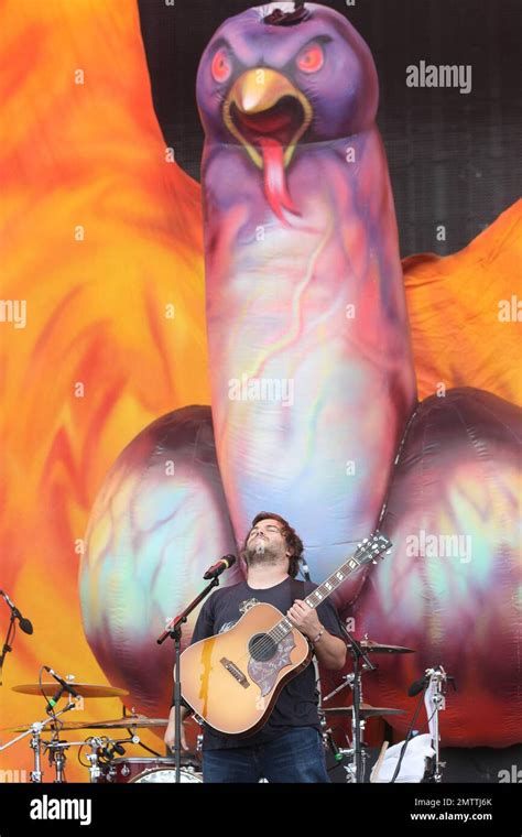 Jack Black And Kyle Gass Of Tenacious D Perform Live On The Jim Marshall Main Stage During Day